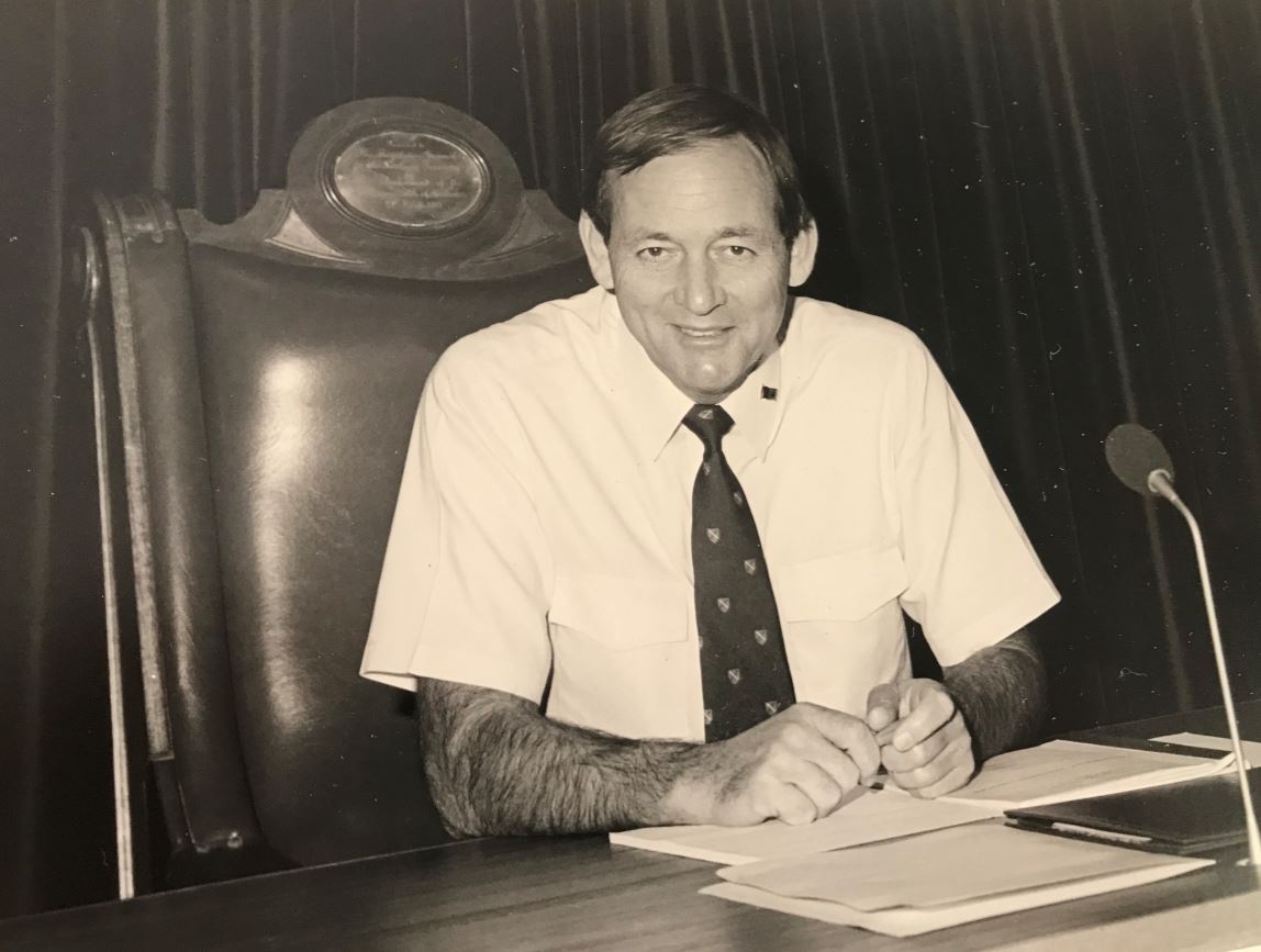 Roger Steele speaker of the NT Parliament 1986